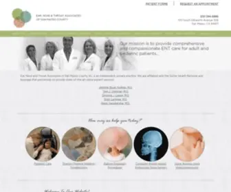 Earnosethroat-Associates.com(Ear, Nose & Throat Associates-Compassionate & hi-tech ENT care for Bay Area patients (San Mateo) Screenshot