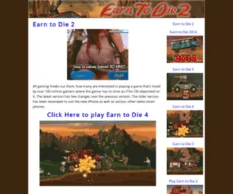 Earntodie2.org(Earn To Die 2) Screenshot