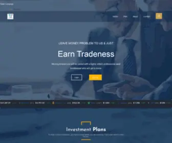 Earntradeness.com(Earn Tradeness) Screenshot