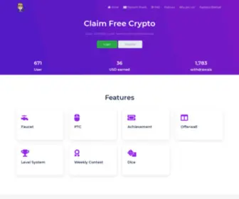 Earnu.club(Claim Free Crypto) Screenshot