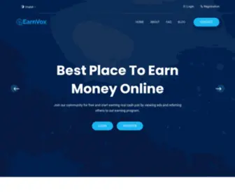 Earnvox.com(EarnVox) Screenshot