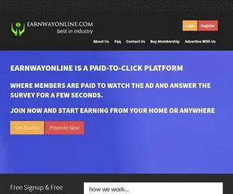 Earnwayonline.com(View Ads) Screenshot