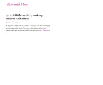 Earnwithmary.com(Earn at home) Screenshot