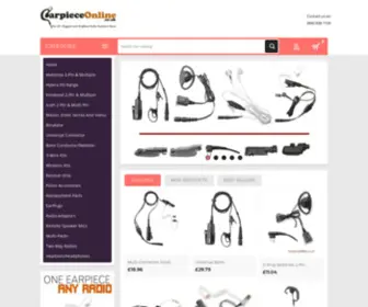 Earpieceonline.co.uk(Earpiece and Radio Accessory Store) Screenshot