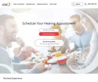 Earq.com(Schedule Your Hearing Appointment Now) Screenshot