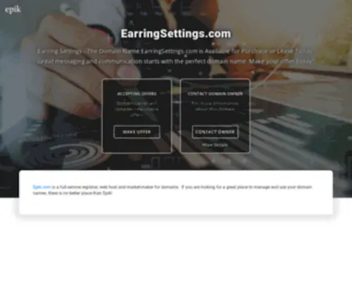 Earringsettings.com(The rare domain name) Screenshot