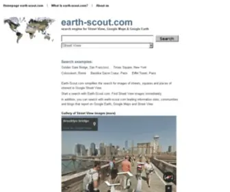 Earth-Scout.com(Street View search engine earth) Screenshot