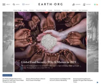 Earth.org(As an Environmental News & Data Platform) Screenshot