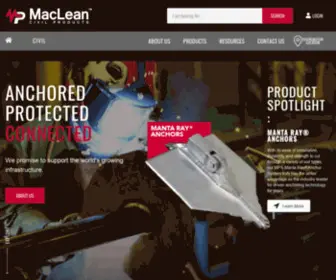 Earthanchor.com(MacLean Civil Products) Screenshot