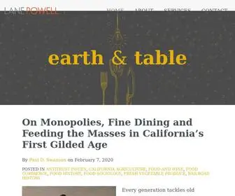 Earthandtablelawreporter.com("Earth and Table" Law Reporter) Screenshot