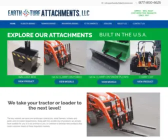 Earthandturfattachments.com(Attachments for Compact Tractors) Screenshot