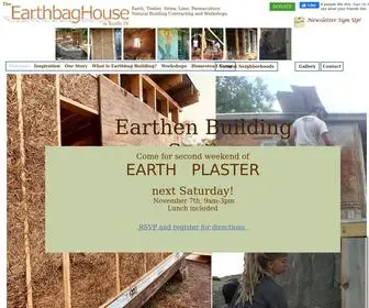 Earthbaghouse.com(Welcome Earthbag House) Screenshot