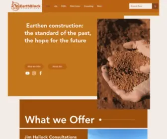 Earthblockinternational.com(The Most Environmentally Friendly Way to Build) Screenshot