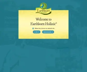 EarthbornholisticPetfood.com(Earthborn Holistic Pet Food) Screenshot