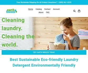 Earthbreeze.com(Earth Breeze Eco Sheets) Screenshot
