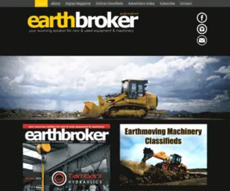 Earthbroker.co.za(Earthmoving) Screenshot