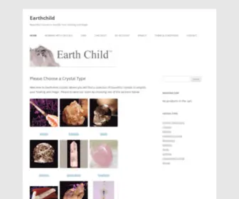 Earthchild.com(Beautiful crystals to amplify your healing and magic) Screenshot