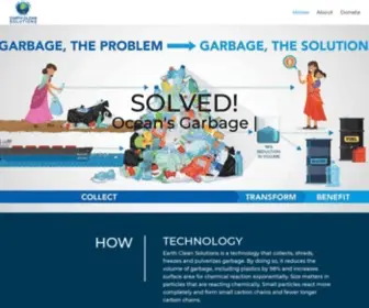 Earthcleansolutions.com(Earth Clean Solutions 501 C3) Screenshot