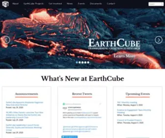 Earthcube.org(Geoscience Research) Screenshot