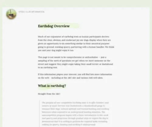 Earthdog.net(Earthdog Overview) Screenshot