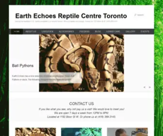 Earthechoes.ca(Earthechoes) Screenshot