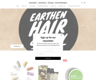 Earthenhairandbody.com.au(Earthen Hair and Body) Screenshot