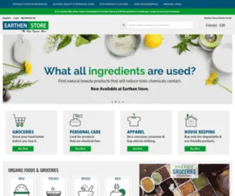 Earthenstore.com(Online organic shopping) Screenshot