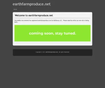 Earthfarmproduce.net(The Hobby Line Internet) Screenshot