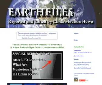Earthfiles.com(Reported and Edited by Linda Moulton Howe) Screenshot
