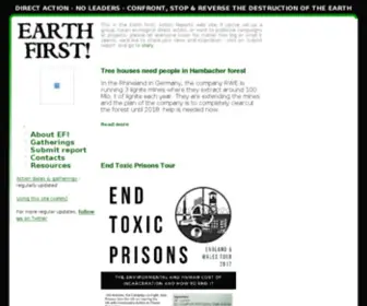 Earthfirst.org.uk(Green living and How to be Eco) Screenshot