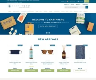 Earthhero.com(Eco-Friendly & Sustainably Made Products) Screenshot