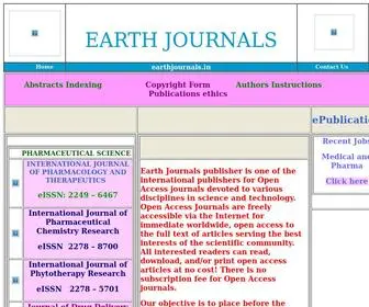 EarthJournals.in(Earth Journals publisher) Screenshot