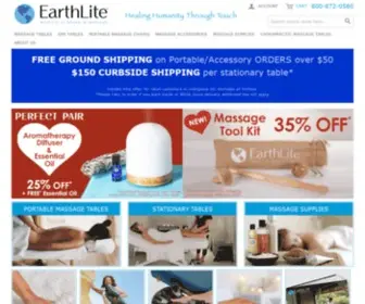 Earthlite.com(Earthlite Professional Massage Tables) Screenshot