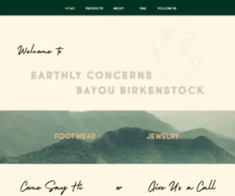 Earthlyconcerns.com(Bayou Birkenstock) Screenshot