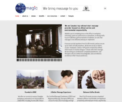 Earthmagic.ca(On-Site Chair Massage) Screenshot