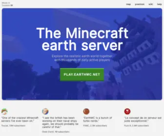 Earthmc.net(The Minecraft earth server) Screenshot