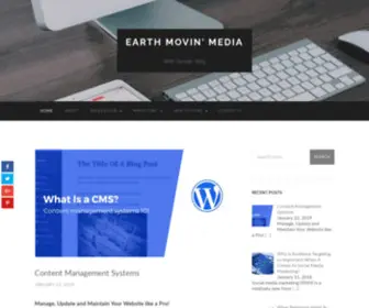 Earthmovinmedia.com(Web Design Blog) Screenshot