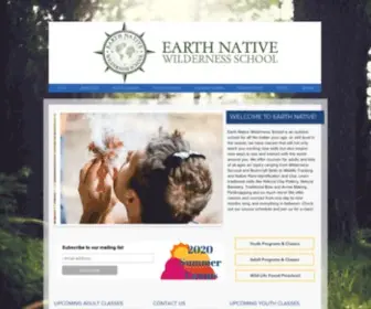 Earthnativeschool.com(Earth Native Wilderness School) Screenshot