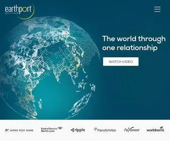 Earthport.com(Cross-Border Payments) Screenshot