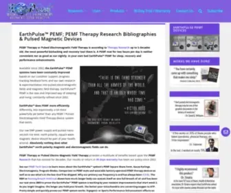 Earthpulse.net(PEMF Therapy Research & Pulsed Magnetic Devices) Screenshot