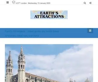 Earthsattractions.com(Earth's Attractions) Screenshot