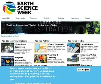 Earthsciweek.org(Earth Science Week) Screenshot