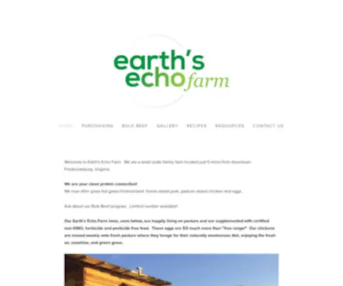 Earthsechofarm.com(Earth's Echo Farm) Screenshot