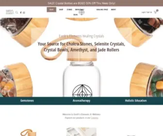 Earthselements.com(Shop Gemstones) Screenshot