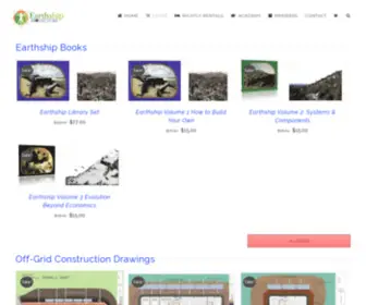 EarthshipStore.com(Earthship Biotecture) Screenshot