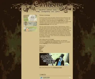 Earthsongsaga.com(An Online Graphic Novel by Crystal Yates) Screenshot