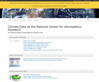 EarthsystemGrid.org(NCAR Climate Data Gateway) Screenshot