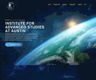 Earthtech.org(Institute for Advanced Studies At Austin) Screenshot