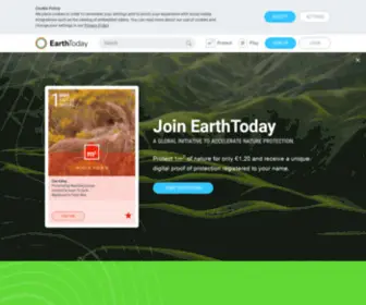Earthtoday.com(One Earth) Screenshot
