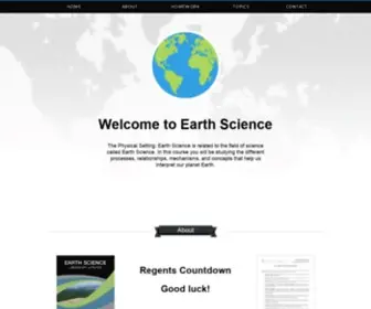 Earthtoleigh.com(The Physical Setting) Screenshot